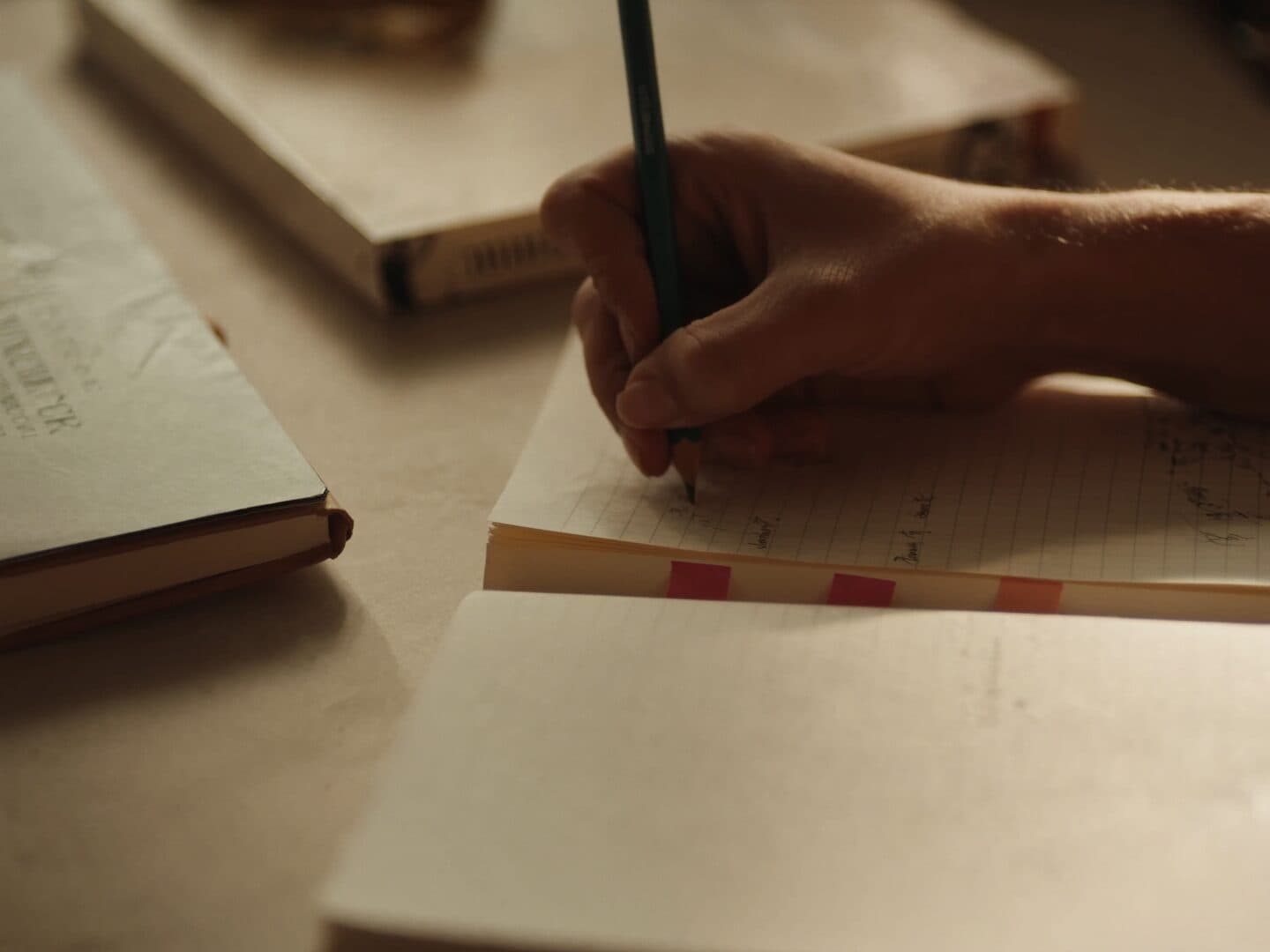 A planner and study notes
